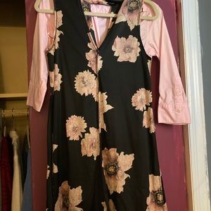 Aqua floral dress size small